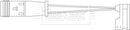 Borg & Beck Wear Lead  - BWL3069 fits Mercedes Viano 09/03-04/07