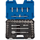 Draper Expert MM/AF Combined Socket Set - 1/2" Sq. Dr. - Blue (41 Piece)