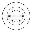 Borg & Beck Brake Disc Single  - BBD5725S fits Merc. Sprinter.VW.LT. 96-