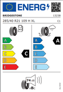 Bridgestone 285 40 21 109H Alenza 001 tyre