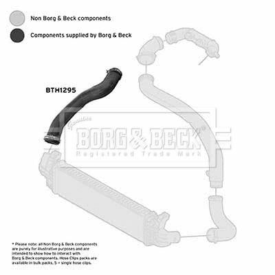 Borg & Beck Turbo Hose  - BTH1295 fits Ford Focus 1.6TDCI 04-