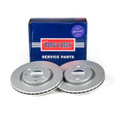Borg & Beck Brake Disc Pair  - BBD4245 fits Cit.C2,C3,C5,Peu.206,307 96-