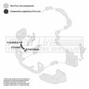 First Line Turbo Hose  - FTH1120 fits VAG A4 1.9D 01-05 AWX AWF