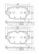 Borg & Beck Brake Pad Set Rear - BBP2674 fits Q7 3.0 05/15-