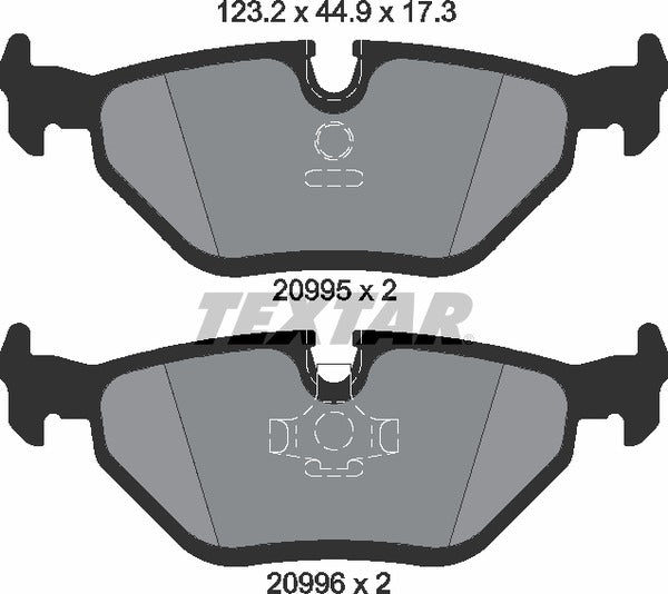Textar Brake Pad Set - 2099501