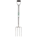 Extra Long Stainless Steel Garden Fork with Soft Grip
