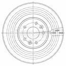 Borg & Beck Brake Disc Single  - BBD6126S fits Renault Megane 2.0 Tce 05/09-