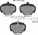 Textar Brake Pad Set - 2123701