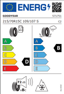 Goodyear 215 70 15 109S Cargo UltraGrip tyre