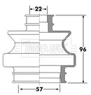 Borg & Beck Cv Joint Boot Kit  - BCB6301 fits Mercedes C Class