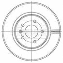 Borg & Beck Brake Disc Pair  - BBD5506 fits Insignia Z18 17 03/17-