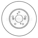 Borg & Beck Brake Disc Pair  - BBD5311 fits Honda Accord Tourer 2.4i 03-08
