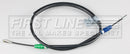 First Line Brake Cable Rear RH - FKB3857 fits Transit Chassis Cab 13-07/15