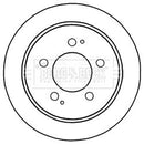 Borg & Beck Brake Disc Pair  - BBD5169 fits Ssangyong Kyron,Rexton 10/04-