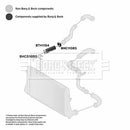 Borg & Beck Turbo Hose  - BTH1154 fits VAG A3,Octavia,Superb 03-