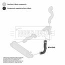 Borg & Beck Turbo Hose  - BTH1340 fits Merc 203 C180,200,230 00-07