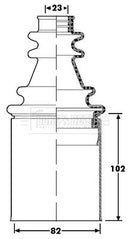 Borg & Beck Cv Joint Boot Kit Part No -BCB6198