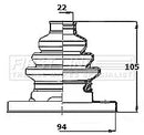 First Line Cv Joint Boot Kit  - FCB6317 fits BMW 7 Series