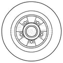 Borg & Beck Brake Disc Single  - BBD5974S fits Renault Megane 2.0dCi 175 09-