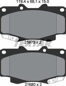 Toyota, Brake Pad Set - Textar 2168001