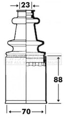 First Line Cv Joint Boot Kit  - FCB2913 fits Renault Clio, Laguna, Megane
