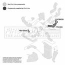 First Line Turbo Hose  - FTH1108 fits VAG A4,A6,Superb,Passat 1.8T