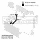 First Line Turbo Interclr Hose  - FTH1015 fits Fiat Scudo 2.0 JTD