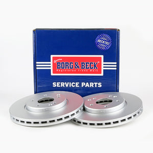 Borg & Beck Brake Disc Pair  - BBD4141 fits Merc.203,208,210series.97-