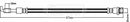 Borg & Beck Brake Hose  - BBH8583 fits KIA Rio 09/11-
