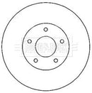 Borg & Beck Brake Disc Pair  - BBD4821 fits Dodge Caliber 06-