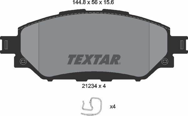 Textar Brake Pad Set - 2123401