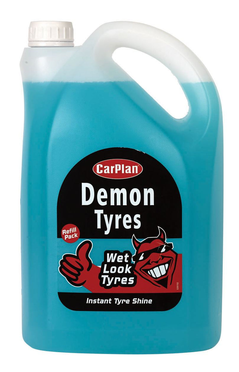 CarPlan Demon Tyres Shine Trigger Spray - 5L Refill Pack