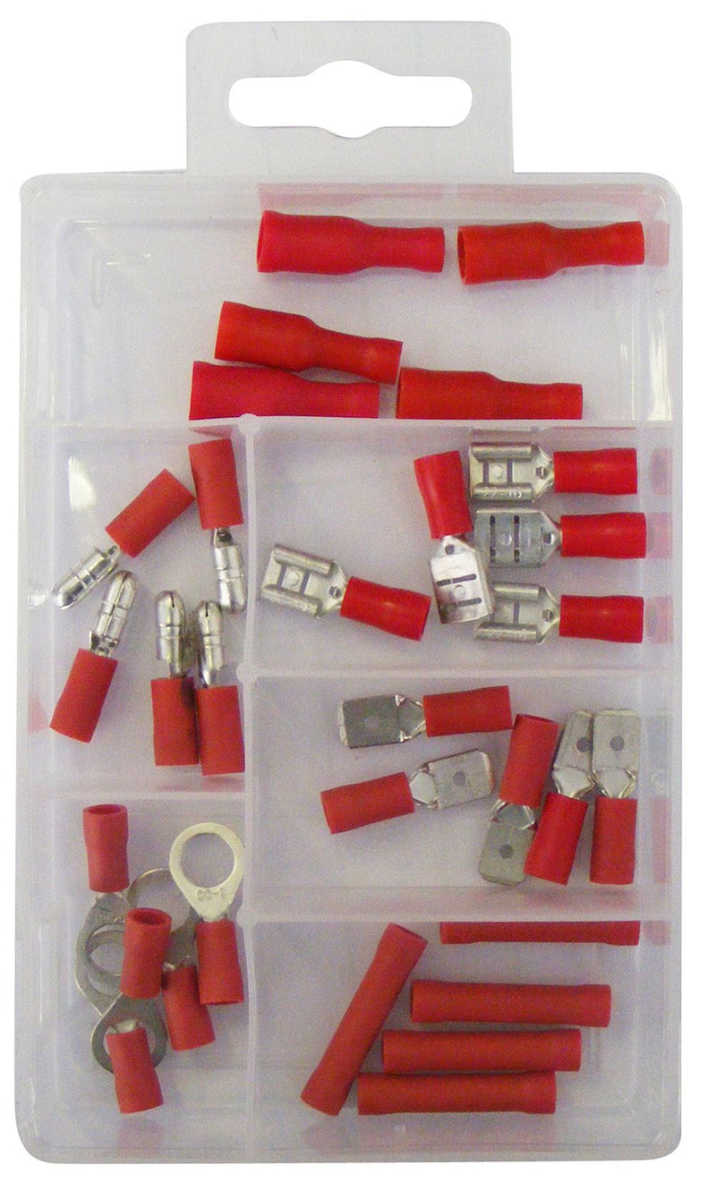 Pearl PMA110 Mini Assorted Tray Red Insulated Terminals