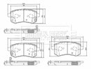 Borg & Beck Front Brake Pad Set - BBP2651 fits Exora 1.6 04/09-