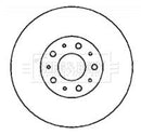 Borg & Beck Brake Disc Pair  - BBD4346 fits Volvo C70,S70,V70 97-