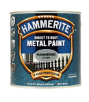 Hammerite Metal Paint Hammered Silver - 2.5L