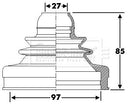 Borg & Beck Cv Joint Boot Kit  - BCB6286 fits BMW Z3