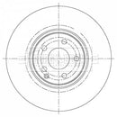 Borg & Beck Brake Disc Single  - BBD6083S fits MB E Class (W,S211)E500 03-09