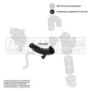 First Line Air Filter Hose  - FTH1459 fits Fiat Doblo 00- 1.9JTD