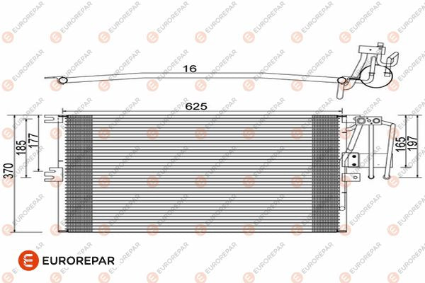 Eurorepar Air Conditioning Condenser - 1609636980