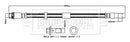 Borg & Beck Brake Hose Part No -BBH8784