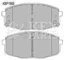Key Parts Brake Pad Set - KBP1868 fits Kia Carens 02-