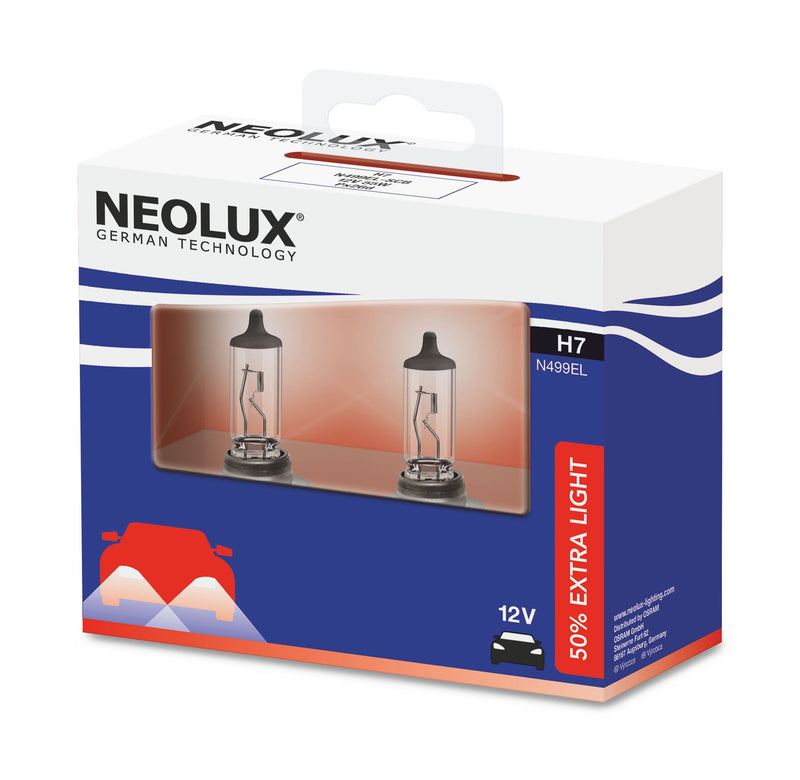 Neolux N499EL-SCB Extra Light +50% 12v 55w H7 (477/499) Twin