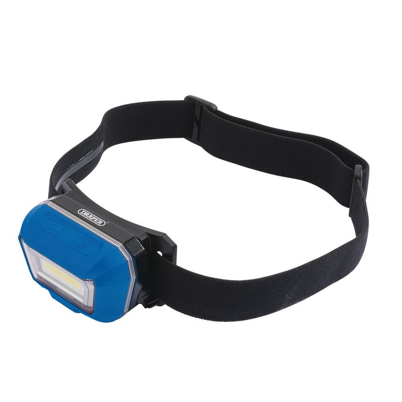 Rechargeable COB LED Head Torch, 3W, 300 Lumens