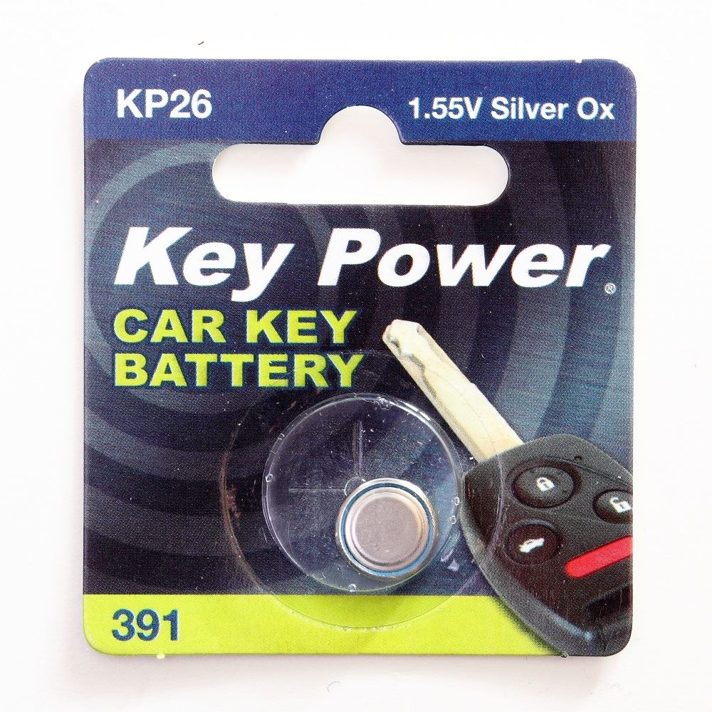 Keypower 391 Key Power FOB Cell Battery - 1.55v Silver - 1 Cell ...
