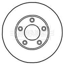 Borg & Beck Brake Disc Pair  - BBD4447 fits Mazda 3 1.4,1.6 03-