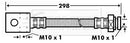 Borg & Beck Brake Hose  - BBH7163 fits Niss Serena,Vanette Cargo
