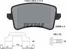 Audi, Brake Pad Set - Textar 2460602