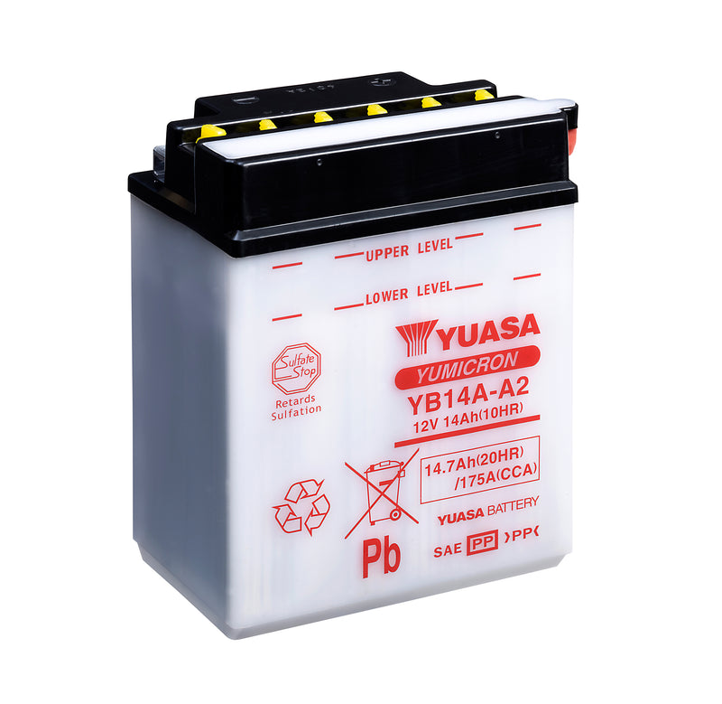 YB14A-A2 (CP) 12V Yuasa YuMicron Battery (5470974836889)