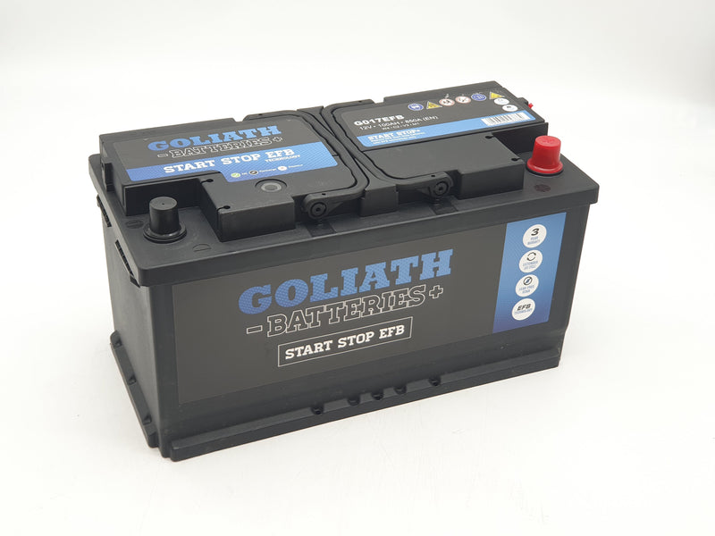 Goliath G017EFB 100Ah 850A Start Stop Battery - 3 Year Warranty (5431379787929)